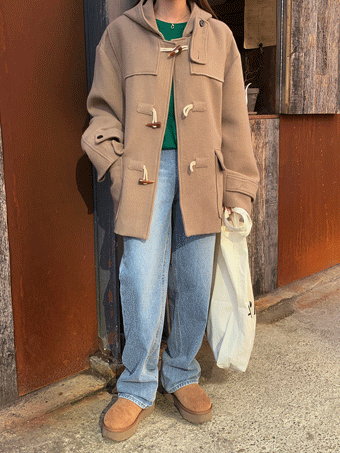 시페즈 더플 하프 코트 (3color)