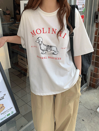 메지트 레터링 반팔 티셔츠 (3color)