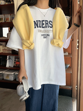 에더즌 레터링 반팔 티셔츠 (3color)