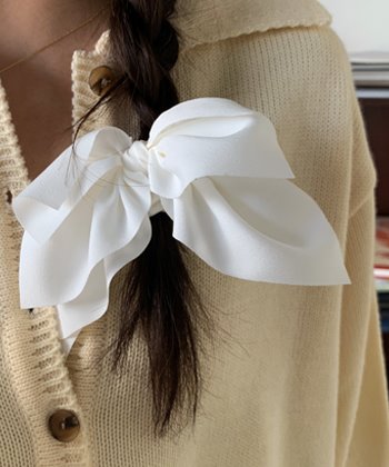 셰인리 리본 밴딩 머리끈 (2color)