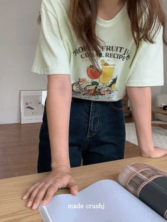 [made crushj] 칵테일 반팔 티셔츠 (3color)