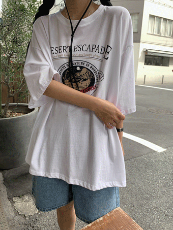 로커 코튼 반팔 티셔츠 (3color)