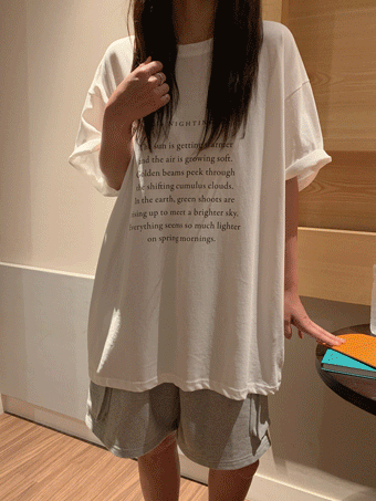 유어논 레터링 반팔 티셔츠 (3color)